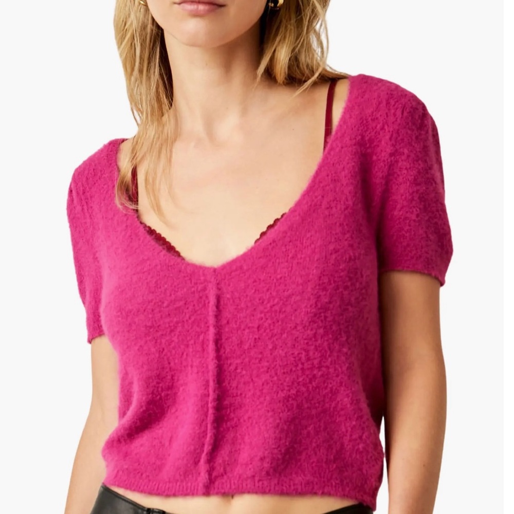 Free People Keep Me Warm Crop Sweater